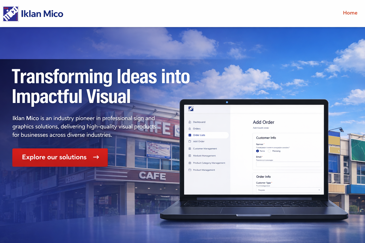 Iklan Mico - Website